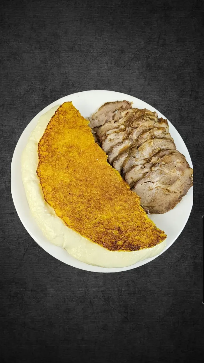 Cachapa con Queso y Copa Rebanada